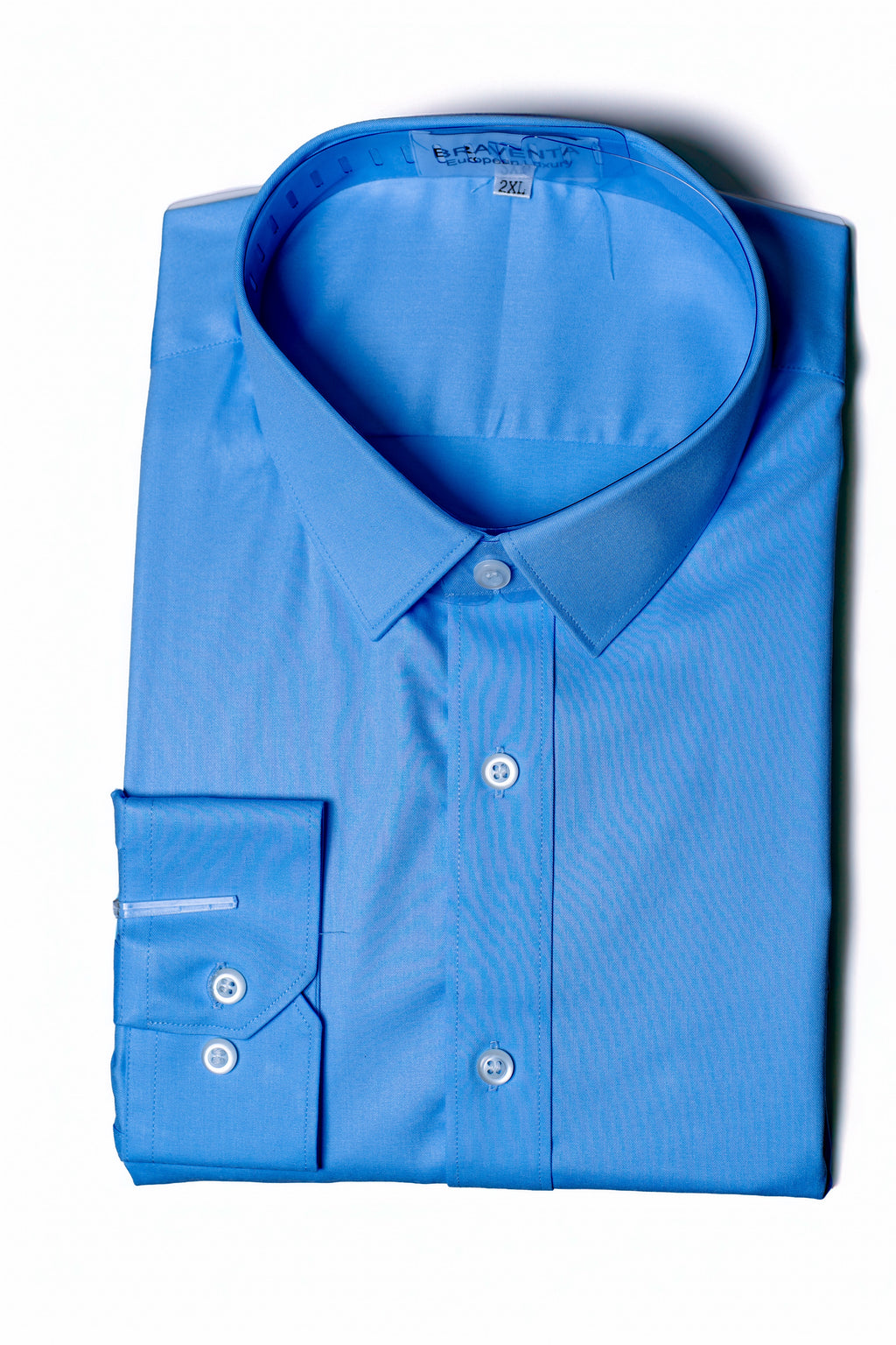 Light Blue Satin Poplin Shirt (Boardroom Comfort Stretch)
