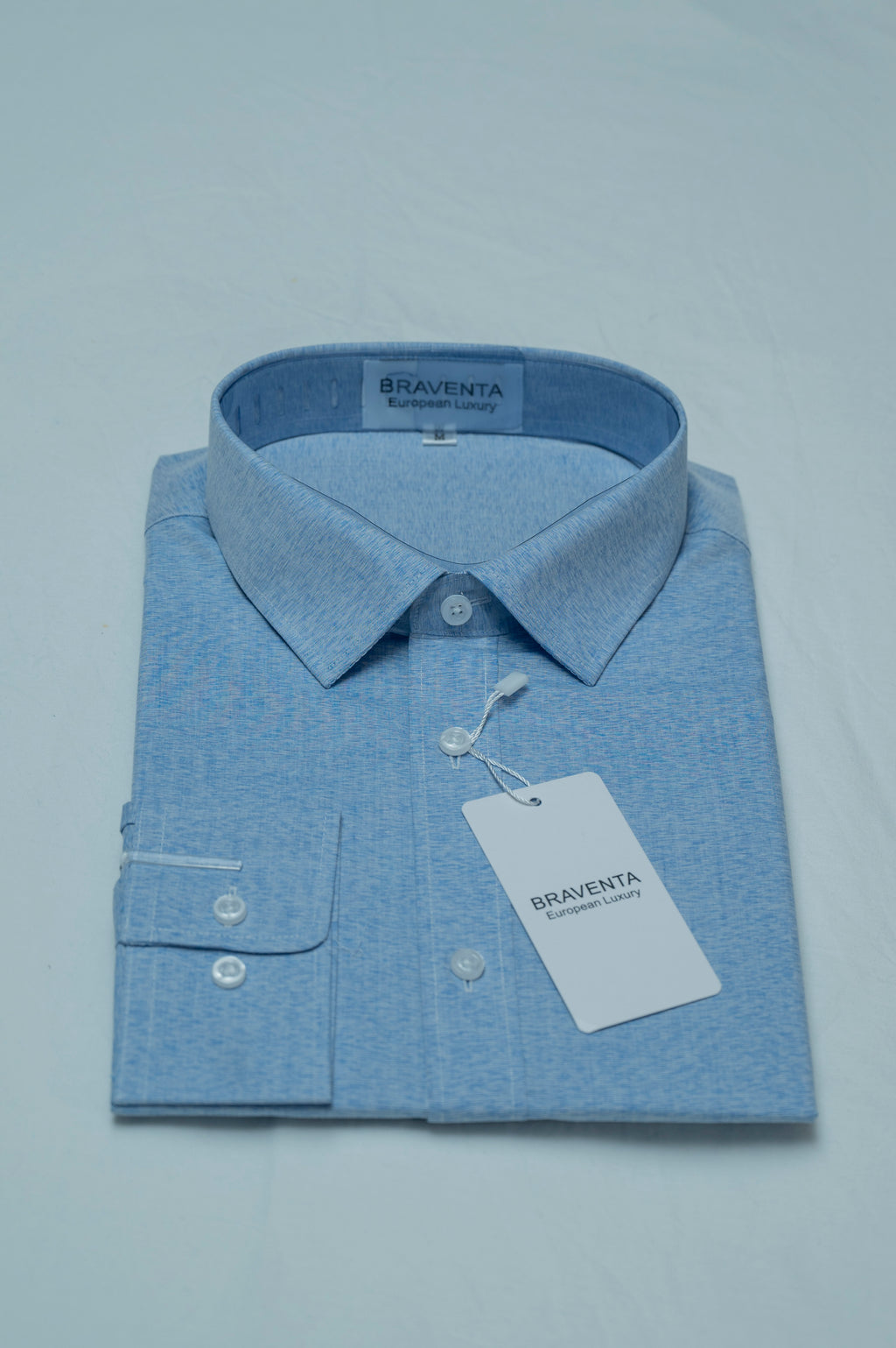 BRAVENTA Indigo Heritage Smart-Casual Shirt