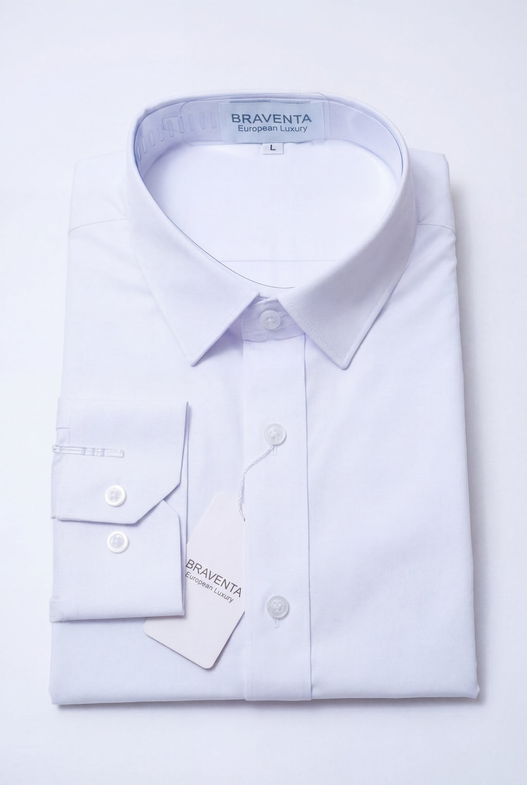 Signature White Comfort Stretch Shirt – BRAVENTA