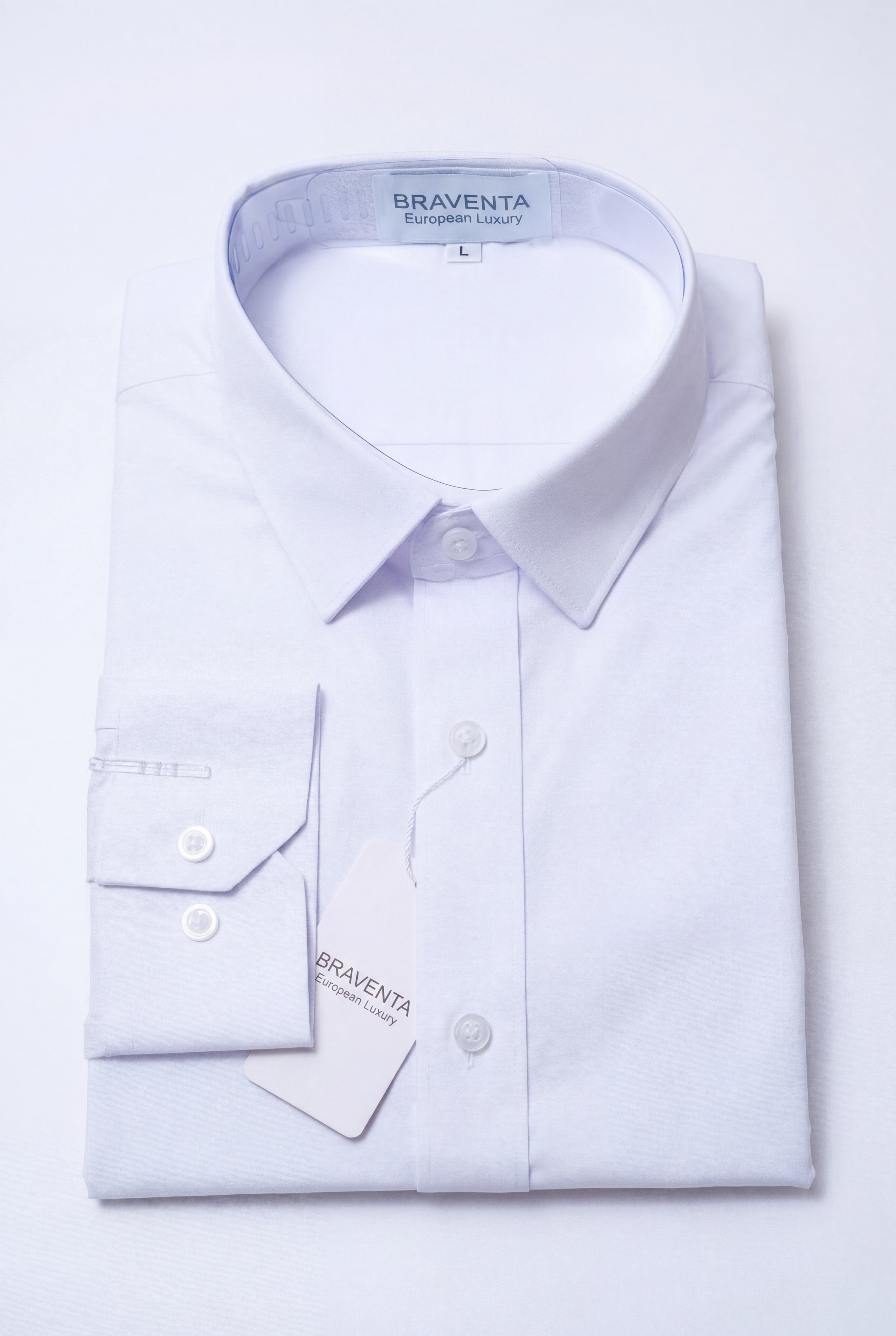 Signature White Comfort Stretch Shirt – BRAVENTA