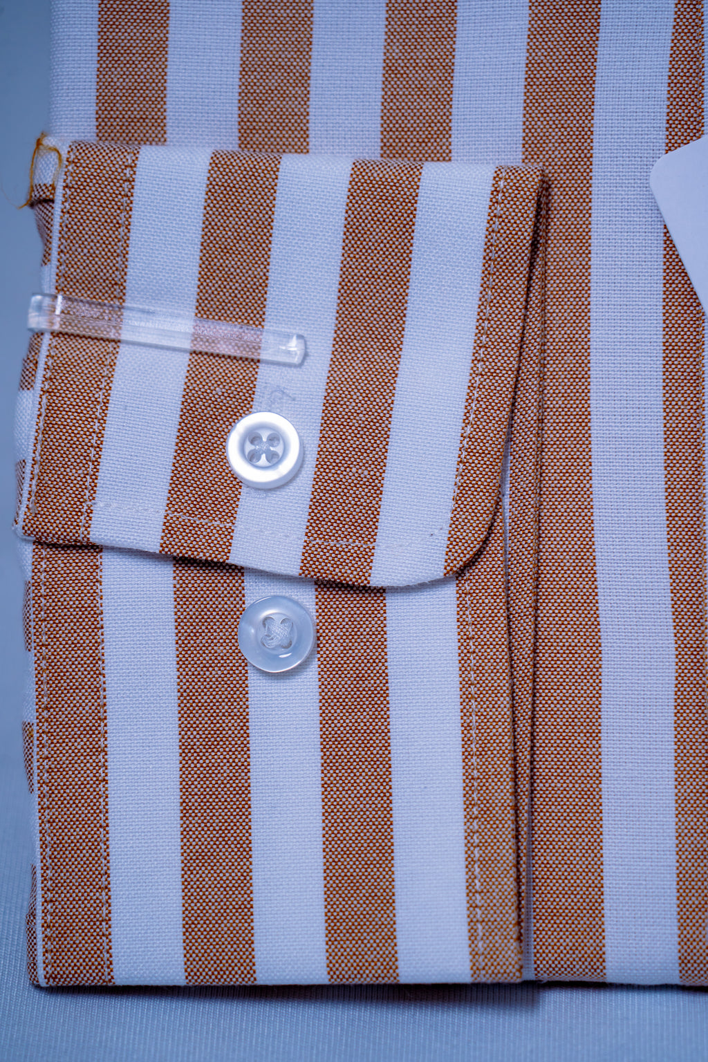Yellow & White Vertical Stripe Oxford Shirt (Resort Luxe Comfort)